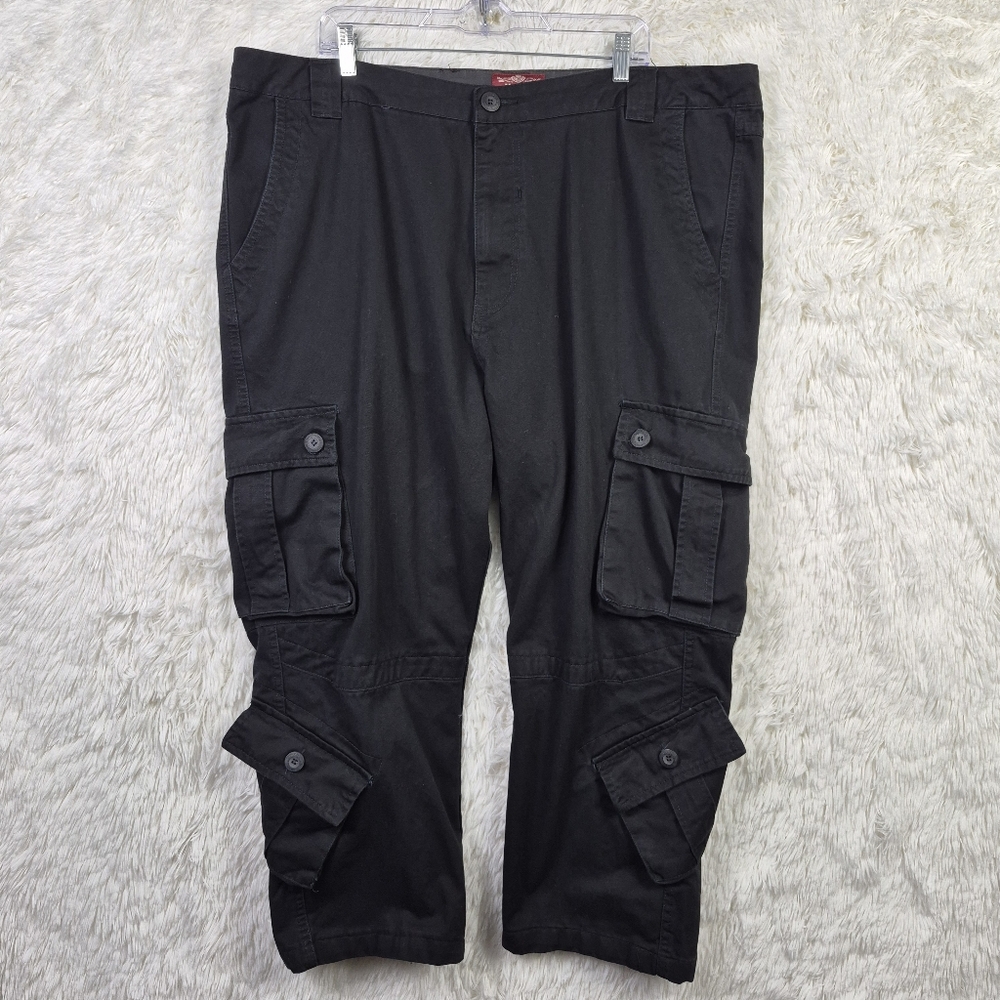 Matchstick Cargo Pants Men 44 Black 6 Pocket Utility Outdoor Gorpcore Workwear